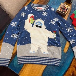 Tipsy Elves Yeti Ugly Christmas Sweater Sz Sm